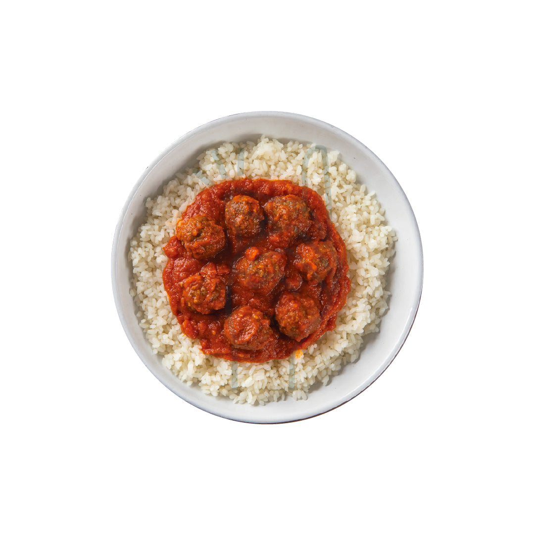 Italian Style Meatballs & White Rice (700grams)
