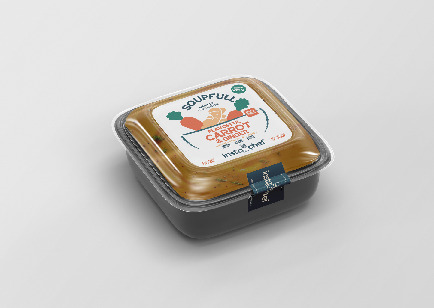 Fresh Carrot & Ginger Soup (500ml)