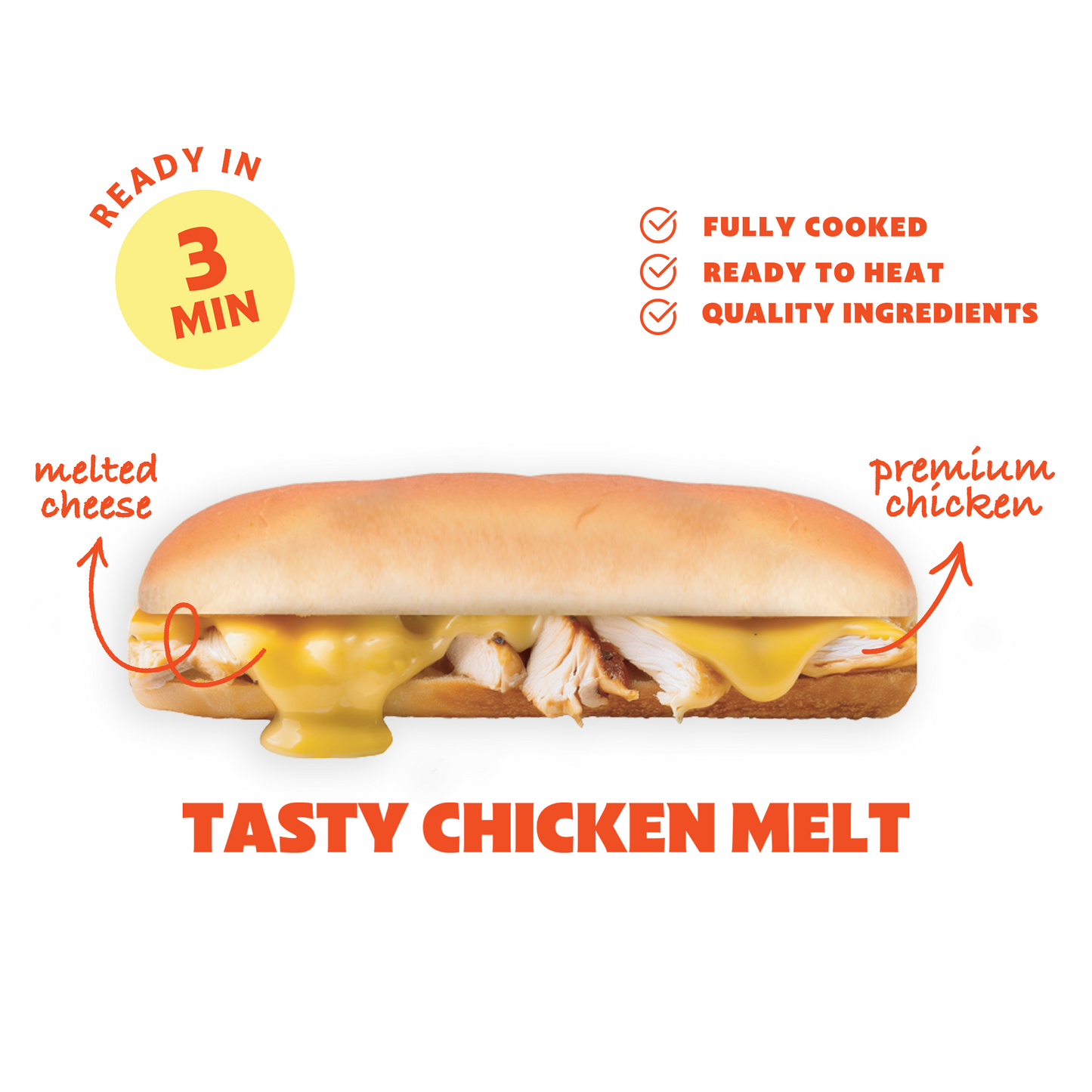 BBQ Chicken Melt (200grams)