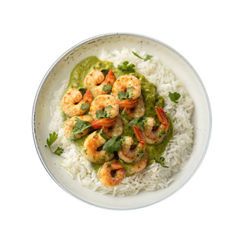 Flavorul Green Curry Shrimp & White Basmati Rice (450 Grams)