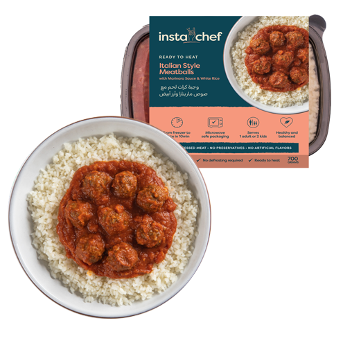 Italian Style Meatballs & White Rice (700grams)