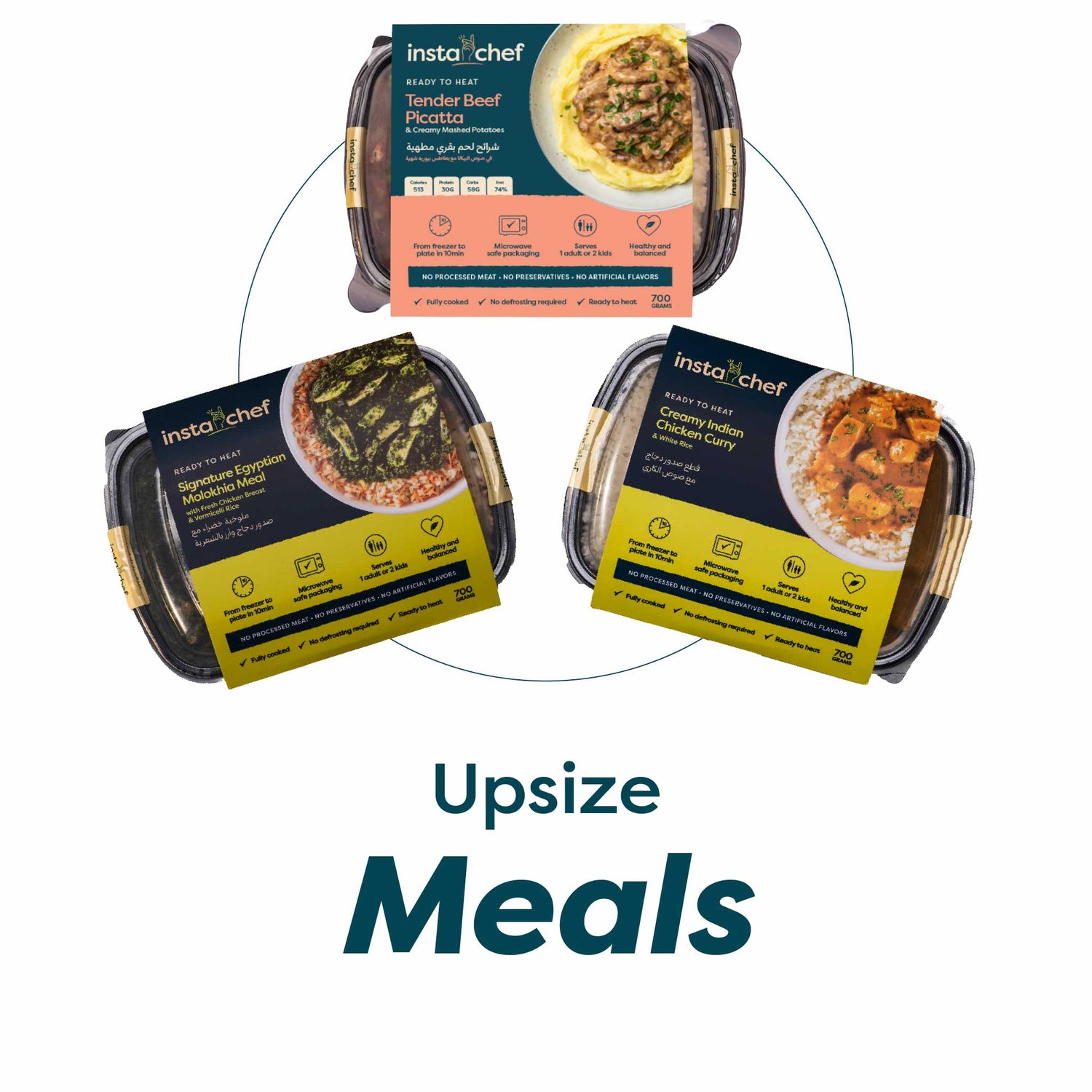 Upsize Meals - Full Lunch for Active People (700grams)