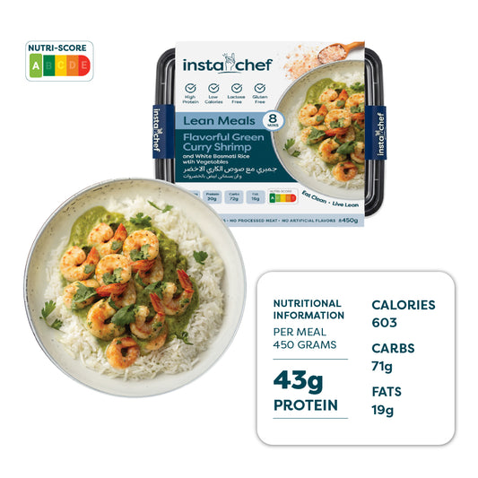 Flavorul Green Curry Shrimp & White Basmati Rice (450 Grams)