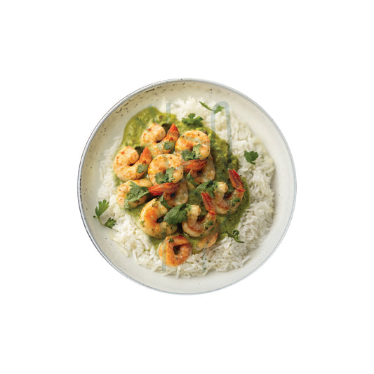 Flavorul Green Curry Shrimp & White Basmati Rice (450 Grams)