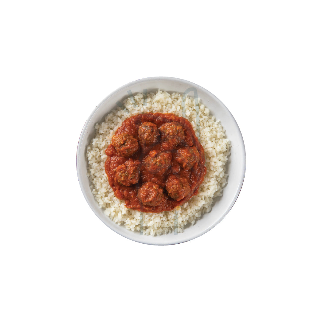 Italian Style Meatballs & White Rice (500grams)