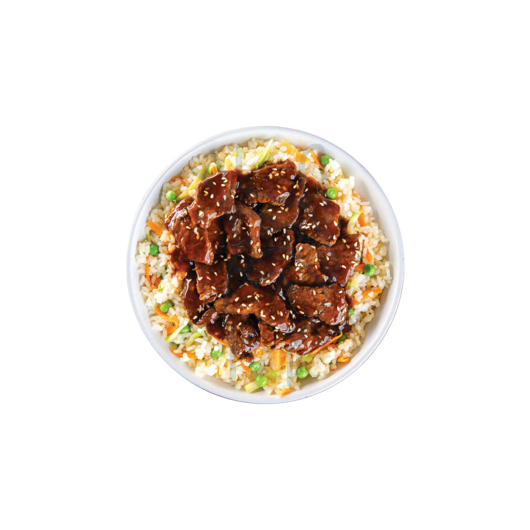 لحم ترياكي لذيذ مع أرز مقلي (500 جرام)