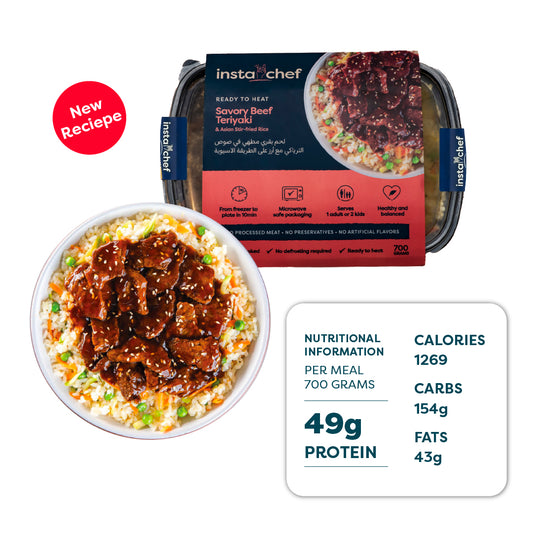 Savory Beef teriyaki & Stir-Fried Rice (700grams)