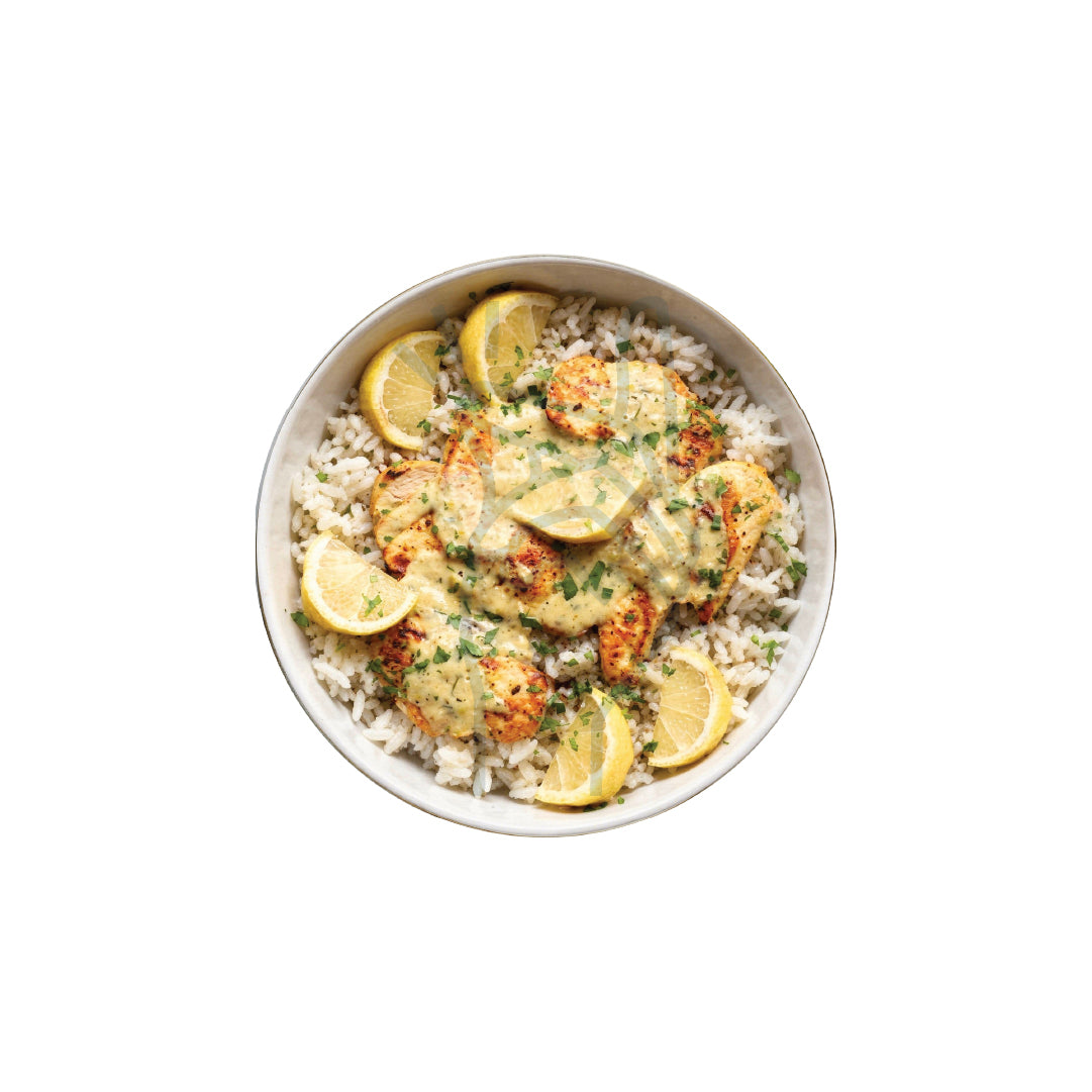 Aromatic Lemon Chicken & White Rice (500grams)