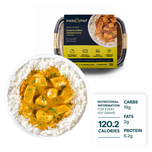 Creamy Chicken Curry & White Rice (700grams)