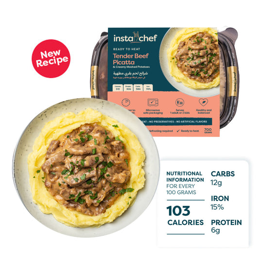 Tender Beef Piccata & Creamy Mashed Potatoes (700grams)