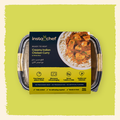 Creamy Chicken Curry & White Rice (700grams)
